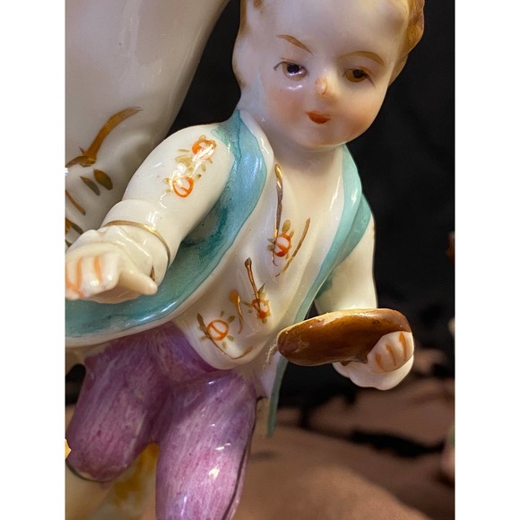 Ucagco Ceramics Set of Two (2) Figurine Vases, Girl with Duck and Boy with Duck. - Picture 16 of 16